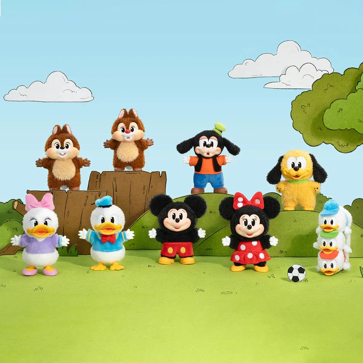 Mickey Family Cute Together Keychain Series