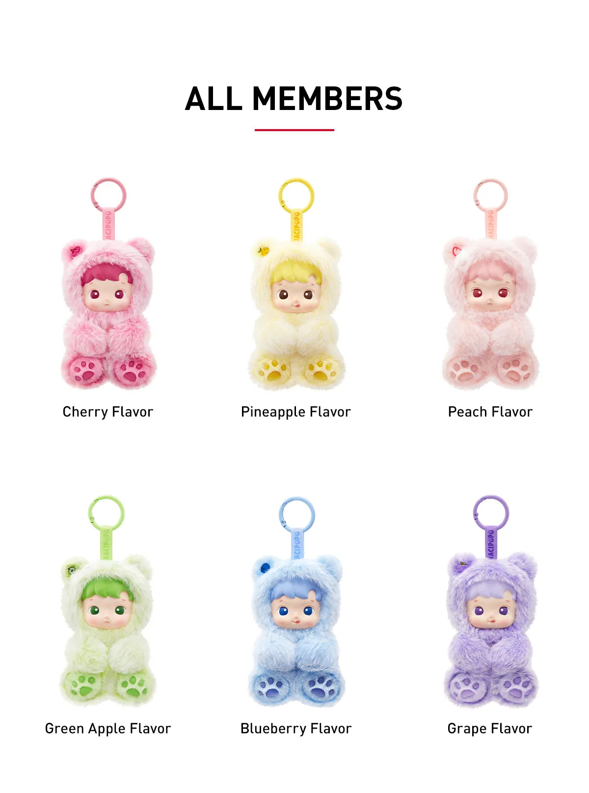HACIPUPU Gummy Bear Series-Vinyl Plush Pendant Blind Box