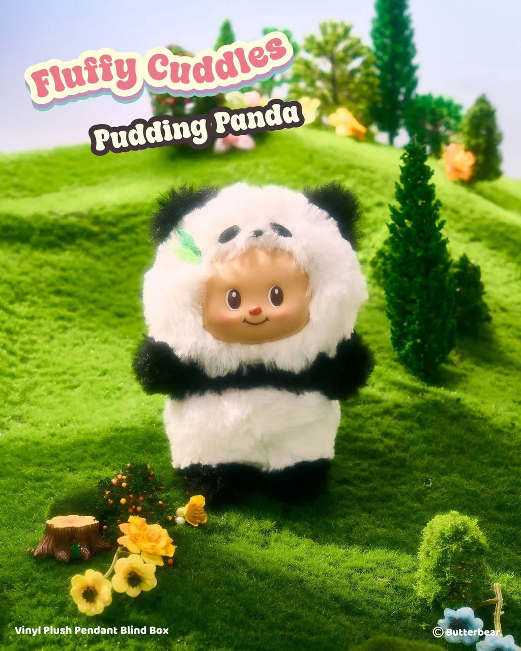 Butterbear Fluffy Cuddles Blind Box Bag Charm