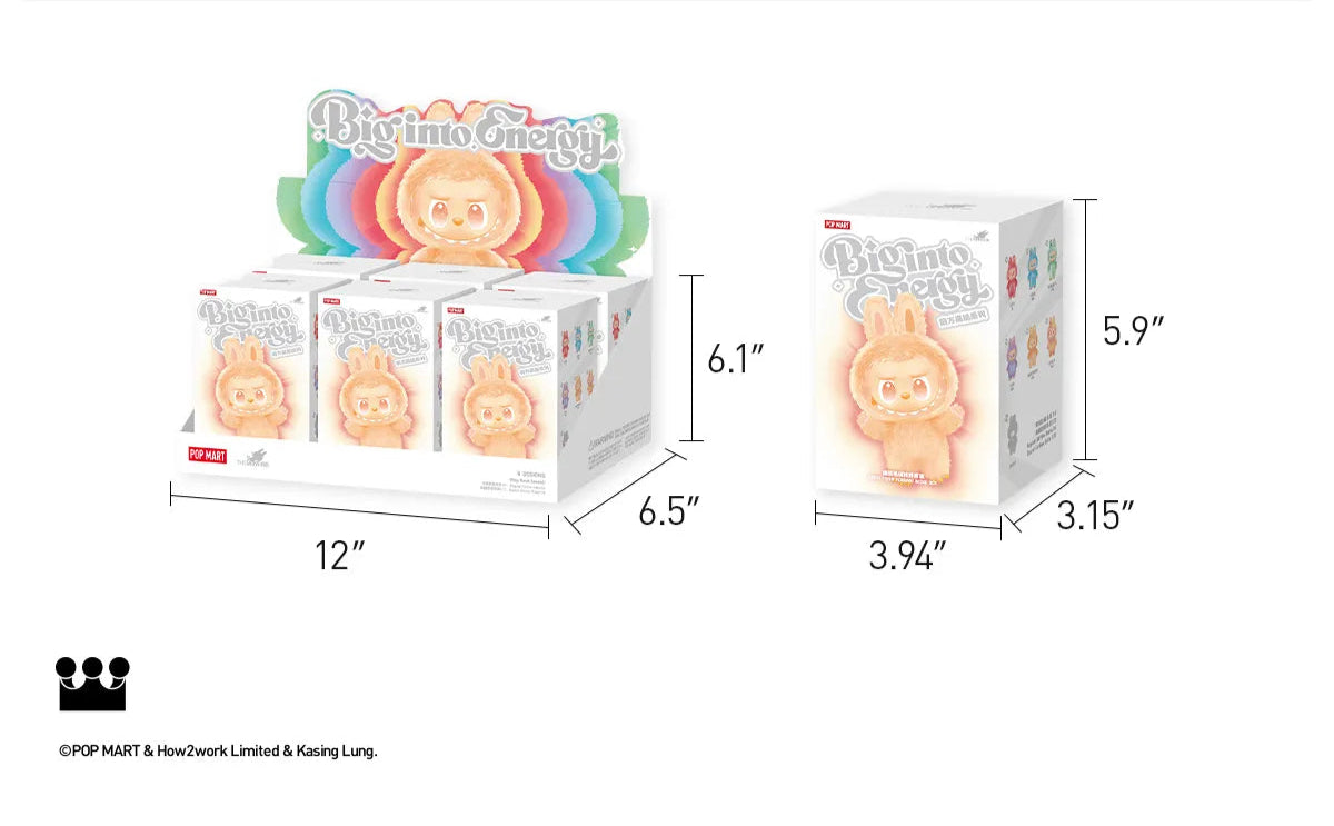 THE MONSTERS Big into Energy Series-Vinyl Plush Pendant Blind Box