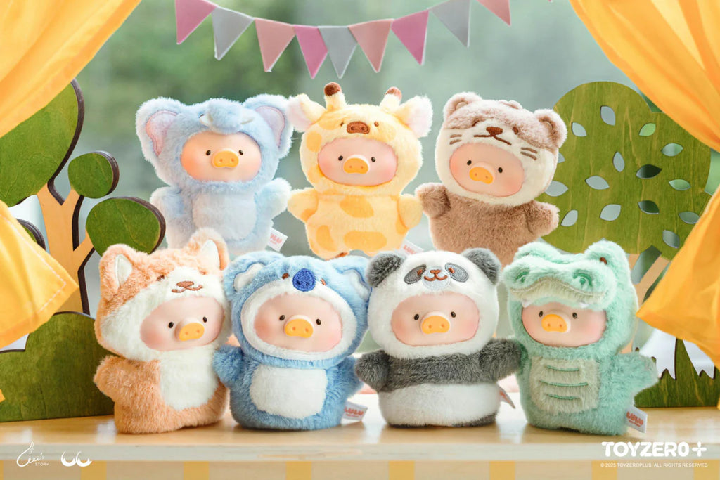 Lulu the Piggy Animal Party puppet show keychain