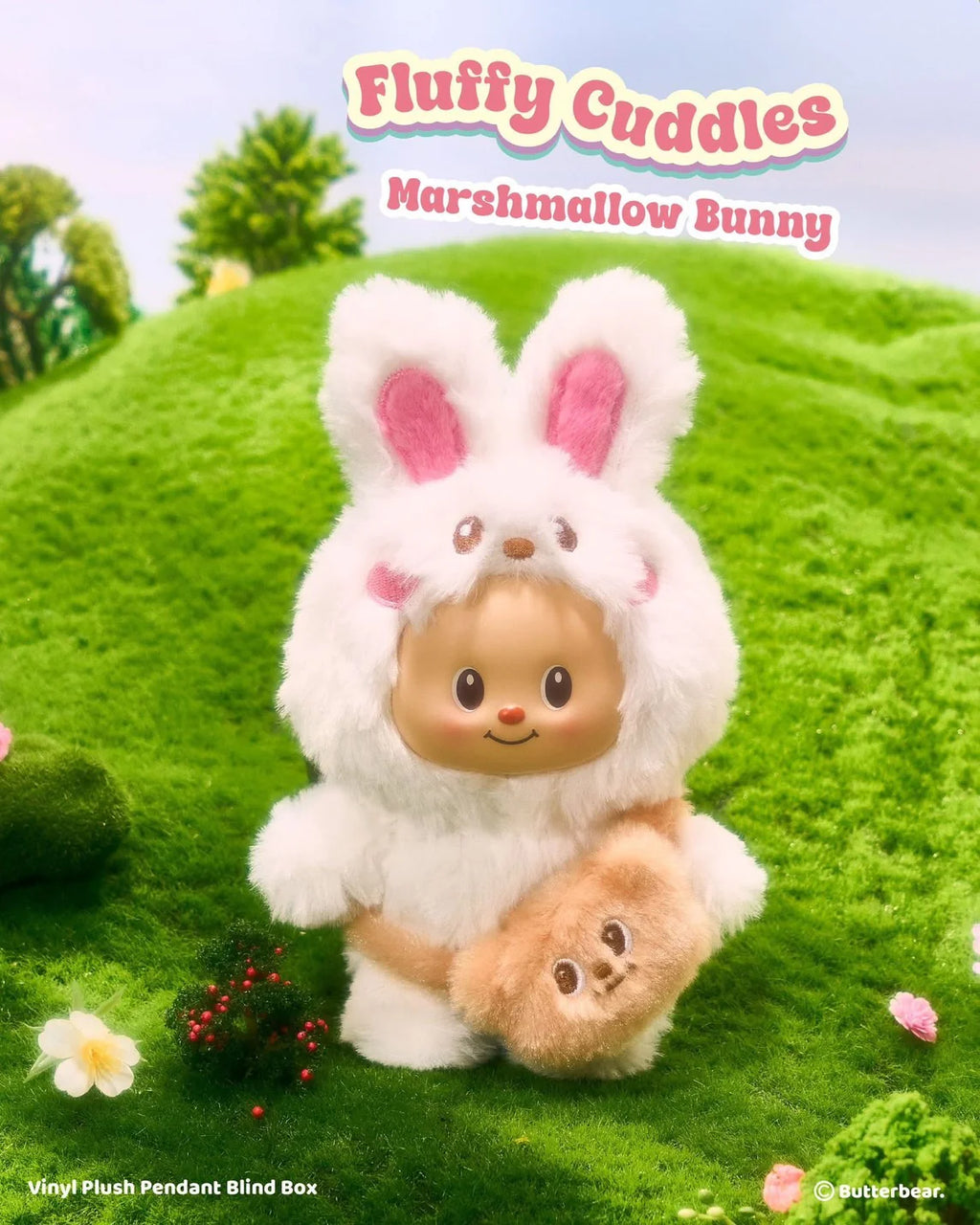 Butterbear Fluffy Cuddles Blind Box Bag Charm
