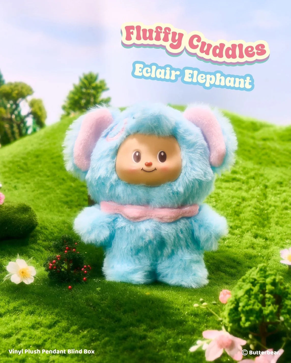 Butterbear Fluffy Cuddles Blind Box Bag Charm