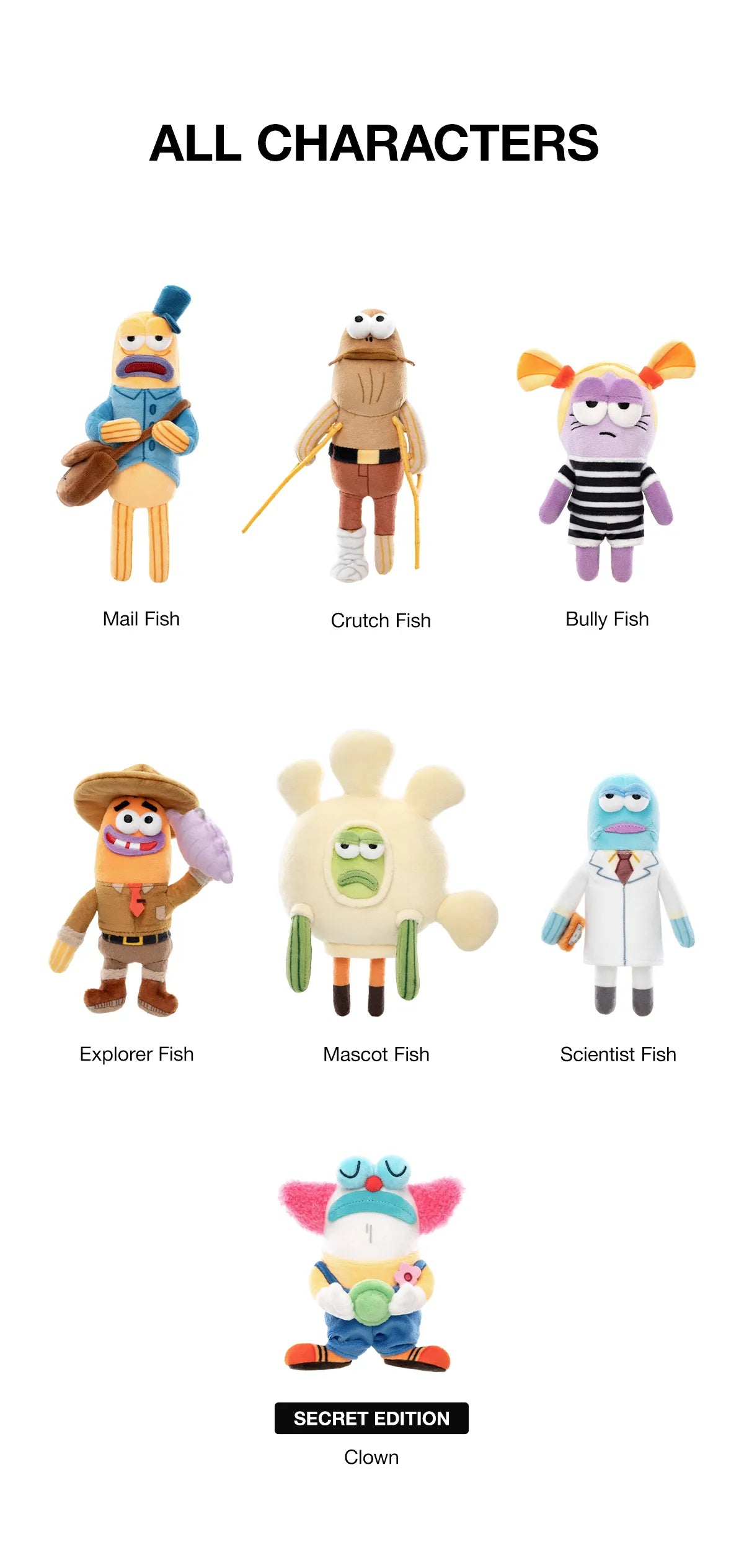 Residents of Bikini Bottom-Whimsical Plush 2