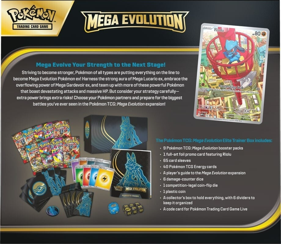 Pokémon Mega Evolution Elite Trainer box Lucario
