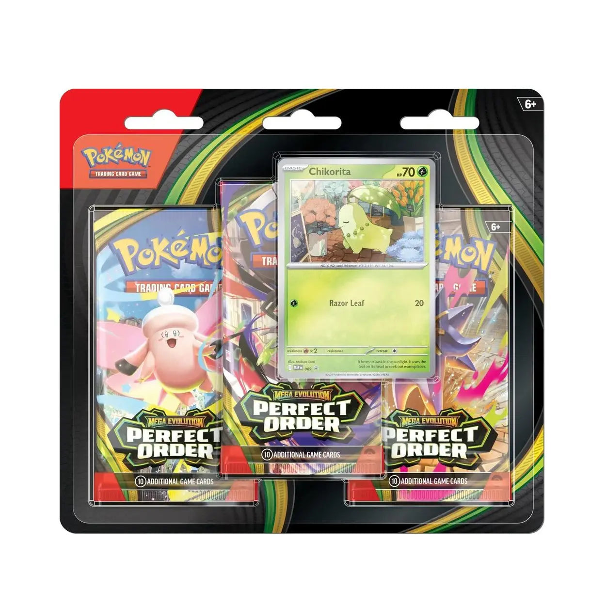 Perfect Order 3 pack blister Chikorita