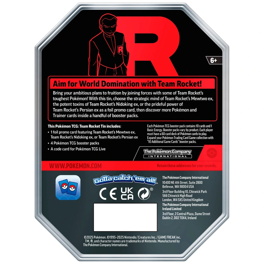 Pokémon - Team Rocket's EX Tin: Nidoking / Persian